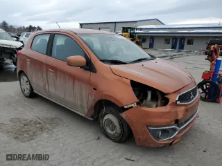 2017 Mitsubishi Mirage ES with VIN ML32A3HJ8HH013115, listed as a Copart auction lot 44993195 with 132,286 mi miles and Salvage Title. Bid and sale history available at carsss.com. Image 4.