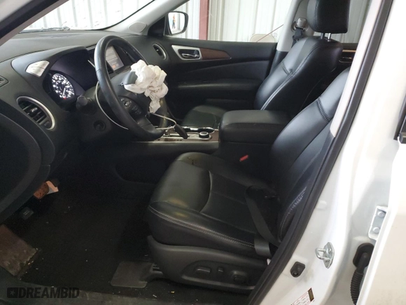 2018 Nissan Pathfinder SV with VIN 5N1DR2MM8JC672481, listed as a Copart auction lot 36968324 with 47,446 mi miles and Salvage Title. Bid and sale history available at carsss.com. Image 7.