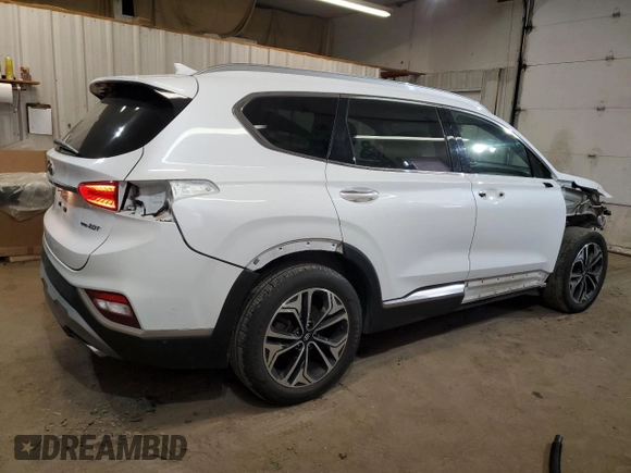 2019 Hyundai Santa Fe Ultimate with VIN 5NMS5CAA7KH018775, listed as a Copart auction lot 48973765 with 84,097 mi miles and Salvage Title. Bid and sale history available at carsss.com. Image 3.