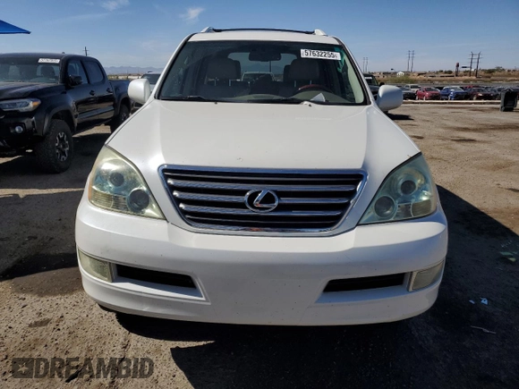 2008 Lexus GX 470 z VIN JTJBT20X480158763, wystawiony jako Copart lot #57632255 z przebiegiem 138 303 mil mil oraz Szkoda całkowita • Salvage title. Historia ofert i sprzedaży dostępna na DreamBid. Obrazek 5.