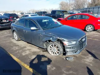 2014 Audi A4 Premium Plus with VIN WAUFFAFL3EN000713, listed as a IAAI auction lot 41640386 with 141,043 mi miles. Bid and sale history available at carsss.com. Image 1.