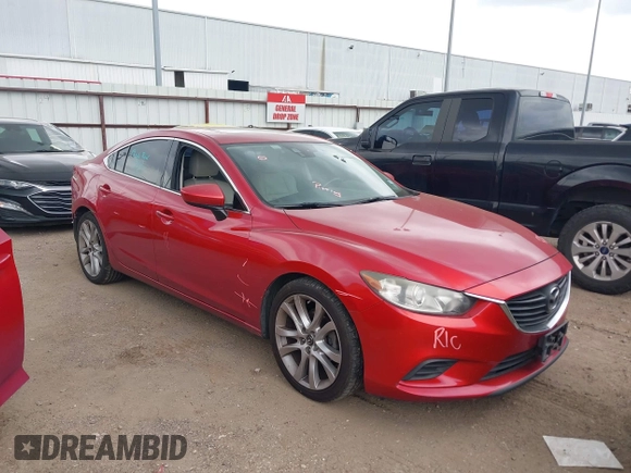 2015 Mazda 6 i Touring with VIN JM1GJ1T50F1212554, listed as a IAAI auction lot 41884926 with 225,208 mi miles. Bid and sale history available at carsss.com. Image 1.