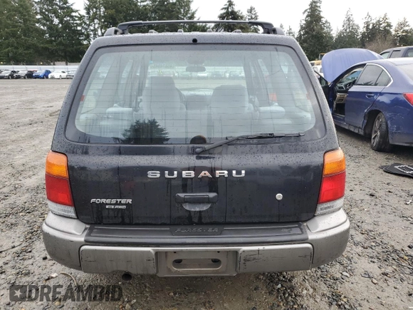 1998 Subaru Forester S with VIN JF1SF655XWH765781, listed as a Copart auction lot 45874945 with 154,624 mi miles and Salvage Title. Bid and sale history available at carsss.com. Image 6.