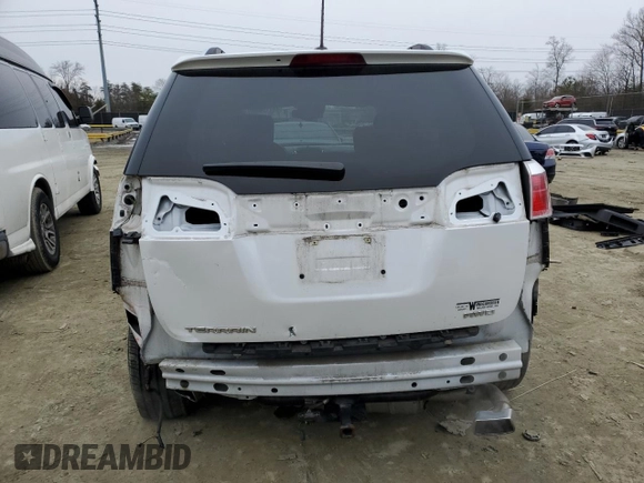 2017 GMC Terrain Denali with VIN 2GKFLVE34H6268980, listed as a Copart auction lot 44176035 with 77,483 mi miles and Salvage title. Bid and sale history available at DreamBid. Image 6.
