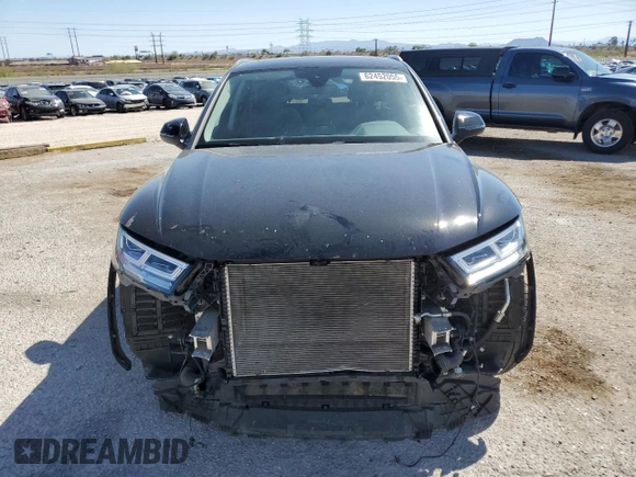 2018 Audi Q5 Premium Plus with VIN WA1BNAFY7J2209393, listed as a Copart auction lot 62452055 with 33,944 mi miles and Salvage title. Bid and sale history available at DreamBid. Image 5.