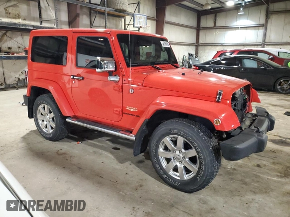 2013 Jeep Wrangler Sahara z VIN 1C4AJWBG2DL569838, wystawiony jako Copart lot #54705065 z przebiegiem 67 093 mil mil oraz Szkoda całkowita • Salvage title. Historia ofert i sprzedaży dostępna na DreamBid. Obrazek 4.