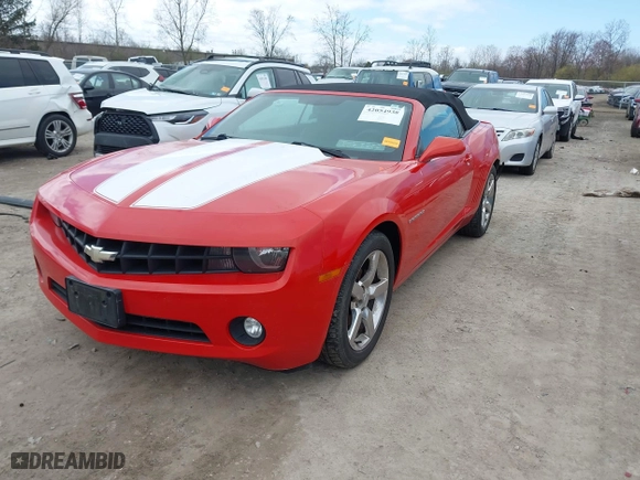 2012 Chevrolet Camaro 1LT with VIN 2G1FB3D3XC9199782, listed as a IAAI auction lot 42054938 with 186,043 mi miles. Bid and sale history available at carsss.com. Image 18.