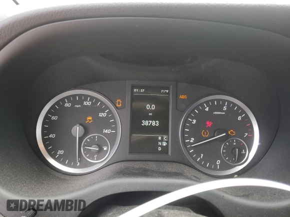 2023 Mercedes-Benz Metris Cargo with VIN W1YV0BEY3P4275604, listed as a Copart auction lot 54118775 with 38,783 mi miles and Salvage title. Bid and sale history available at DreamBid. Image 9.