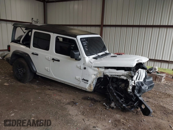 2021 Jeep Wrangler Unlimited Willys with VIN 1C4HJXDN4MW790999, listed as a IAAI auction lot 42236588 with 53,954 mi miles and . Bid and sale history available at DreamBid. Image 1.