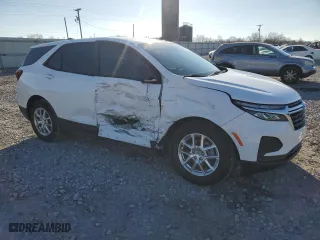 2024 Chevrolet Equinox LS with VIN 3GNAXHEG7RL329242, listed as a Copart auction lot 46886735 with 7,499 mi miles and Salvage Title. Bid and sale history available at carsss.com. Image 4.