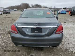 2017 Mercedes-Benz C 300 with VIN 55SWF4KBXHU210325, listed as a Copart auction lot 48869295 with 49,331 mi miles and Salvage Title. Bid and sale history available at carsss.com. Image 6.