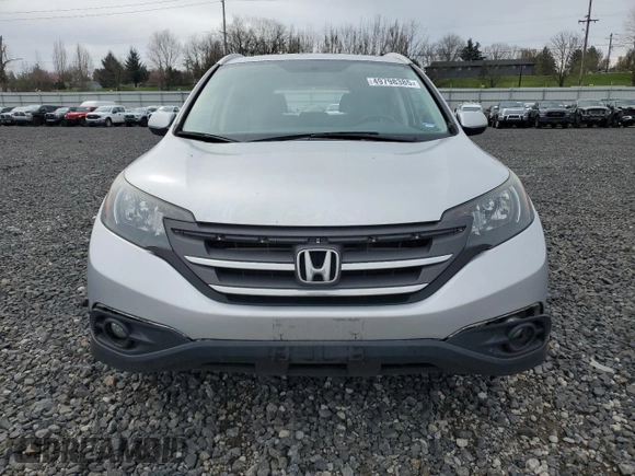 2013 Honda CR-V EX-L with VIN 2HKRM3H71DH517637, listed as a Copart auction lot 49798385 with 110,391 mi miles and Salvage Title. Bid and sale history available at DreamBid. Image 5.