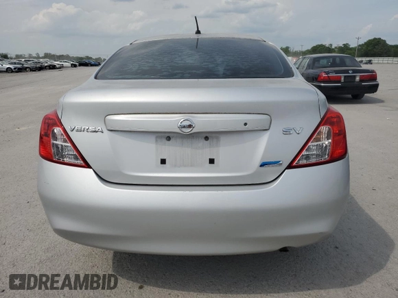 2012 Nissan Versa S with VIN 3N1CN7AP5CL889777, listed as a Copart auction lot 55302775 with 187,044 mi miles and Clean Title. Bid and sale history available at carsss.com. Image 6.