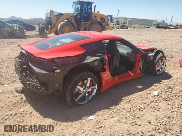 2014 Chevrolet Corvette 3LT with VIN 1G1YE2D71E5119797, listed as a Copart auction lot 61239005 with 12,879 mi miles and Salvage title. Bid and sale history available at DreamBid. Image 3.