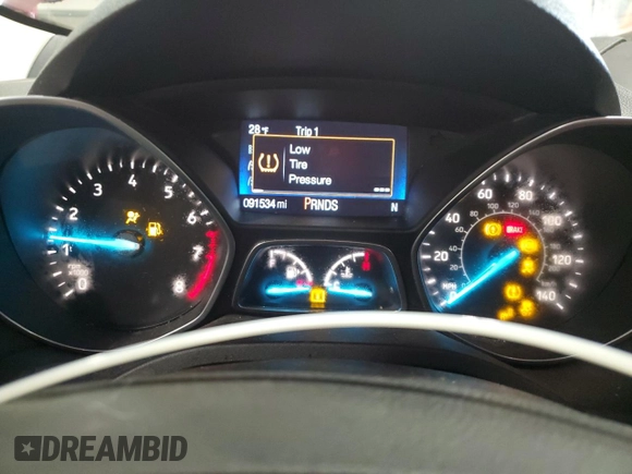 2019 Ford Escape SE with VIN 1FMCU9GD1KUA54817, listed as a Copart auction lot 44439405 with 91,534 mi miles and Salvage Title. Bid and sale history available at carsss.com. Image 9.