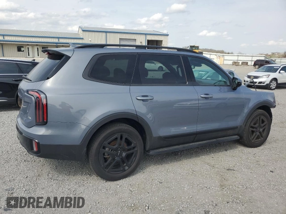 2024 Kia Telluride SX Prestige X-Line with VIN 5XYP5DGC7RG519898, listed as a Copart auction lot 51550725 with 8,091 mi miles and Salvage title. Bid and sale history available at DreamBid. Image 3.