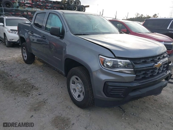2022 Chevrolet Colorado 2WD Work Truck with VIN 1GCGSBEN4N1319525, listed as a IAAI auction lot 41070216 with 22,337 mi miles. Bid and sale history available at carsss.com. Image 1.
