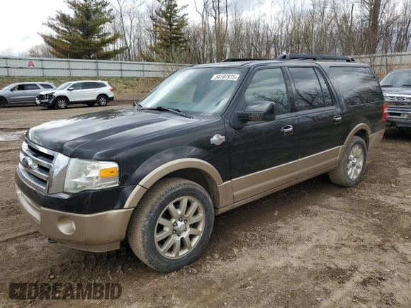 2012 Ford Expedition EL King Ranch with VIN 1FMJK1J52CEF64587, listed as a Copart auction lot 54187975 with 117,374 mi miles and Clean Title. Bid and sale history available at carsss.com. Image 1.
