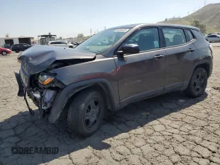 2018 Jeep Compass Sport with VIN 3C4NJCAB3JT194368, listed as a Copart auction lot 54204525 with 108,364 mi miles and Salvage title. Bid and sale history available at DreamBid. Image 1.