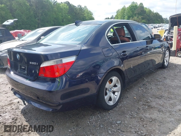 2005 BMW 5 Series 530i with VIN WBANA73515B813665, listed as a IAAI auction lot 42120936 with 142,059 mi miles and . Bid and sale history available at carsss.com. Image 4.