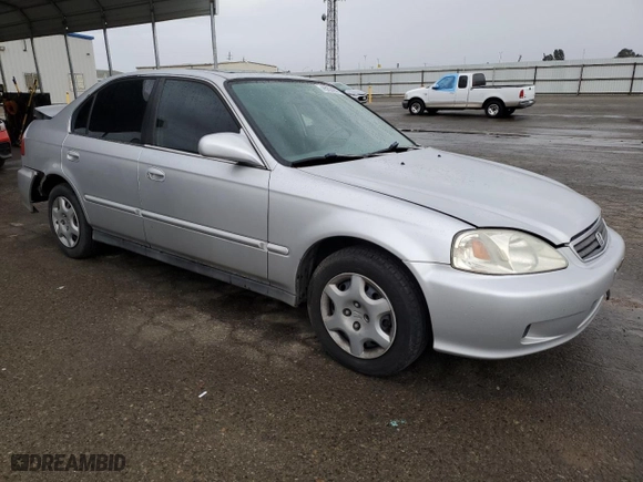 1999 Honda Civic EX with VIN 2HGEJ8642XH535558, listed as a Copart auction lot 45024675 with 148,808 mi miles and Salvage Title. Bid and sale history available at carsss.com. Image 4.