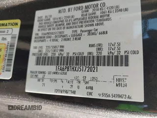 2018 Ford Mustang EcoBoost с VIN 1FA6P8THXJ5172021, выставлен на аукционе IAAI как лот 42170389 с пробегом 71 772 миль миль и . История ставок и продаж доступна на DreamBid. Изображение 9.