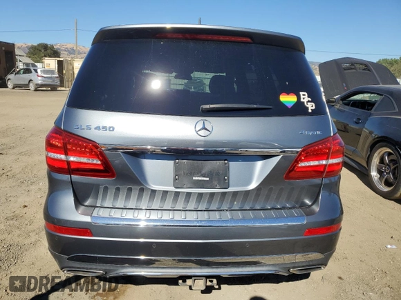 2017 Mercedes-Benz GLS 450 with VIN 4JGDF6EE3HA968974, listed as a Copart auction lot 67639594 with 104,330 mi miles and Salvage Title. Bid and sale history available at DreamBid. Image 6.