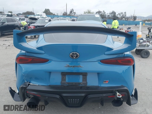 2024 Toyota GR Supra 3.0 with VIN WZ1DB0G08RW063652, listed as a IAAI auction lot 41802586 with 8,029 mi miles. Bid and sale history available at carsss.com. Image 16.