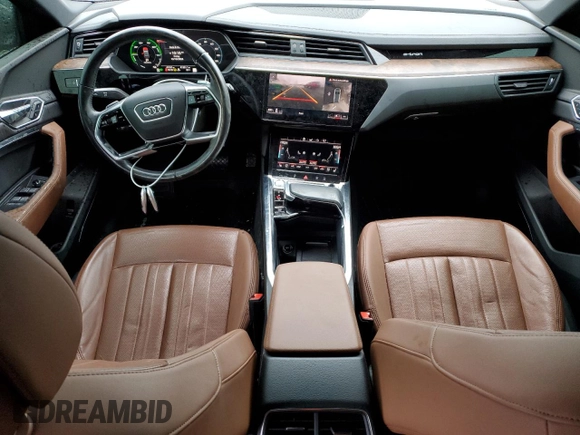 2019 Audi e-tron Premium Plus with VIN WA1LAAGE8KB021441, listed as a Copart auction lot 82905684 with 41,351 mi miles and Salvage title. Bid and sale history available at DreamBid. Image 8.