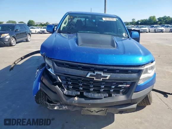 2020 Chevrolet Colorado 4WD ZR2 with VIN 1GCGTEEN6L1104160, listed as a Copart auction lot 56140705 with 70,683 mi miles and Salvage title. Bid and sale history available at DreamBid. Image 5.
