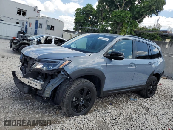 2022 Honda Pilot TrailSport z VIN 5FNYF6H86NB084266, wystawiony jako Copart lot #52640885 z przebiegiem 32 651 mil mil oraz Szkoda całkowita • Salvage title. Historia ofert i sprzedaży dostępna na DreamBid. Obrazek 1.