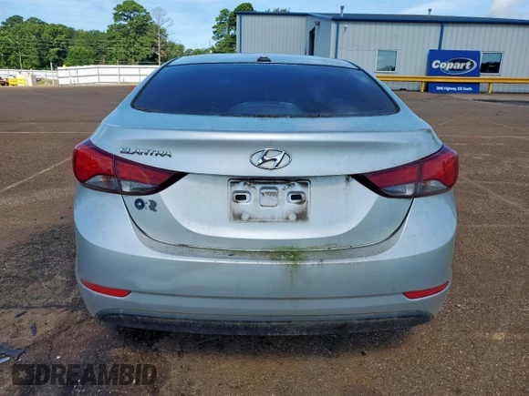 2016 Hyundai Elantra SE with VIN 5NPDH4AE1GH715779, listed as a Copart auction lot 62361725 with 128,507 mi miles and Clean title. Bid and sale history available at DreamBid. Image 6.
