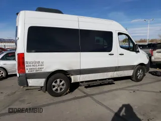 2019 Mercedes-Benz Sprinter Passenger with VIN WDZPF0CD1KP100808, listed as a Copart auction lot 71137022 with Not Provided miles. Bid and sale history available at carsss.com. Image 3.