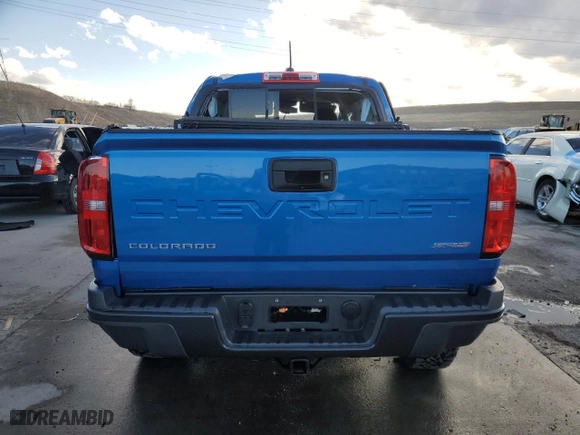 2022 Chevrolet Colorado 4WD ZR2 with VIN 1GCGTEEN7N1322272, listed as a Copart auction lot 48326175 with 13,997 mi miles and Salvage Title. Bid and sale history available at carsss.com. Image 6.