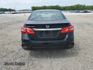 2017 Nissan Sentra SV with VIN 3N1AB7AP1HY349403, listed as a Copart auction lot 53557035 with 105,915 mi miles and Salvage Title. Bid and sale history available at carsss.com. Image 6.
