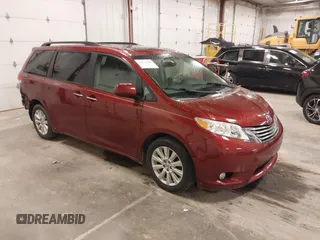 2014 Toyota Sienna Limited with VIN 5TDDK3DC0ES094175, listed as a IAAI auction lot 41976909 with 101,406 mi miles and . Bid and sale history available at DreamBid. Image 1.