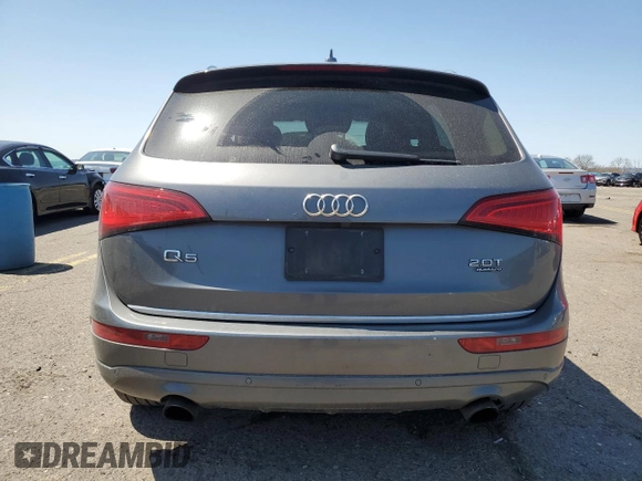 2016 Audi Q5 Premium Plus with VIN WA1L2AFP4GA003287, listed as a Copart auction lot 53576855 with 66,937 mi miles and Salvage Title. Bid and sale history available at carsss.com. Image 6.