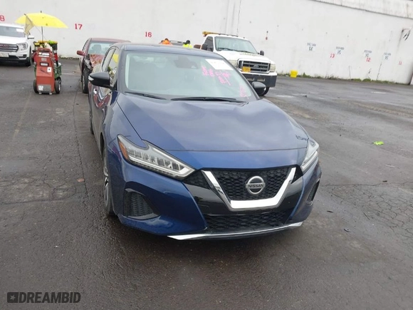 2021 Nissan Maxima SV with VIN 1N4AA6CV0MC514002, listed as a IAAI auction lot 41871338 with 53,106 mi miles. Bid and sale history available at carsss.com. Image 6.