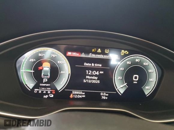 2021 Audi Q5 Premium with VIN WA1G2AFY9M2048564, listed as a Copart auction lot 89156695 with 59,950 mi miles and Salvage title. Bid and sale history available at DreamBid. Image 9.