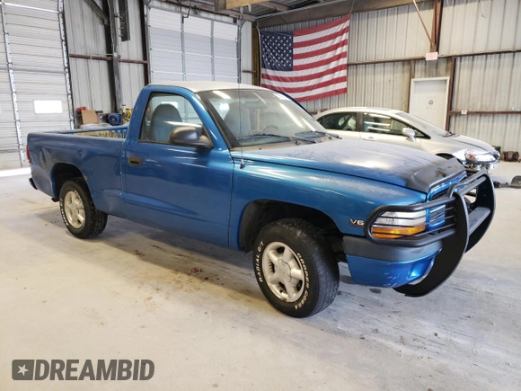 1999 Dodge Dakota SLT with VIN 1B7FL26X0XS298131, listed as a Copart auction lot 69590254 with 162,606 mi miles and Salvage Title. Bid and sale history available at carsss.com. Image 4.