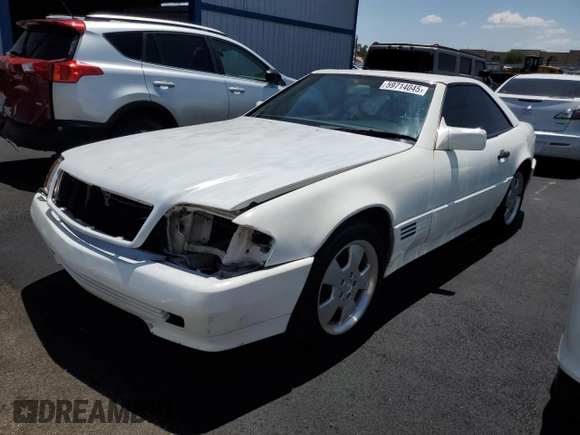 1994 Mercedes-Benz SL z VIN WDBFA63EXRF097007, wystawiony jako Copart lot #59714045 z przebiegiem Nie podano mil oraz Szkoda całkowita • Salvage title. Historia ofert i sprzedaży dostępna na DreamBid. Obrazek 1.