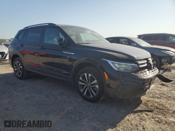 2023 Volkswagen Tiguan S with VIN 3VVRB7AX5PM092916, listed as a Copart auction lot 52083855 with 43,707 mi miles and Salvage title. Bid and sale history available at DreamBid. Image 4.