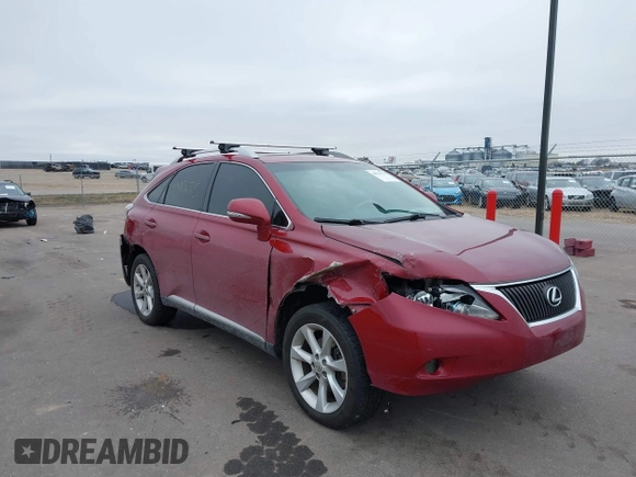 2010 Lexus RX 350 with VIN 2T2BK1BA8AC064885, listed as a IAAI auction lot 40956775 with 188,808 mi miles. Bid and sale history available at carsss.com. Image 1.