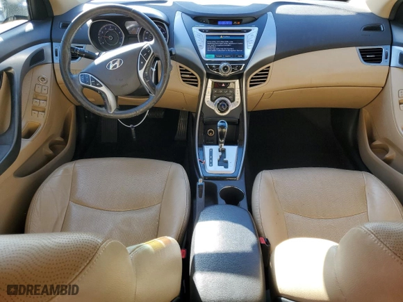 2012 Hyundai Elantra GLS with VIN KMHDH4AE4CU185819, listed as a Copart auction lot 43627765 with 127,673 mi miles and Salvage Title. Bid and sale history available at carsss.com. Image 8.