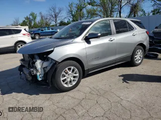 2024 Chevrolet Equinox LT with VIN 3GNAXUEG2RS116701, listed as a Copart auction lot 52525475 with 23,405 mi miles and Salvage Title. Bid and sale history available at DreamBid. Image 1.