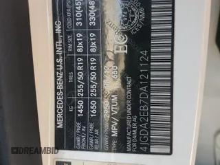 2013 Mercedes-Benz M 350 z VIN 4JGDA2EB7DA121124, wystawiony jako Copart lot #59145665 z przebiegiem Nie podano mil oraz Czysty tytuł • Clean title. Historia ofert i sprzedaży dostępna na DreamBid. Obrazek 13.