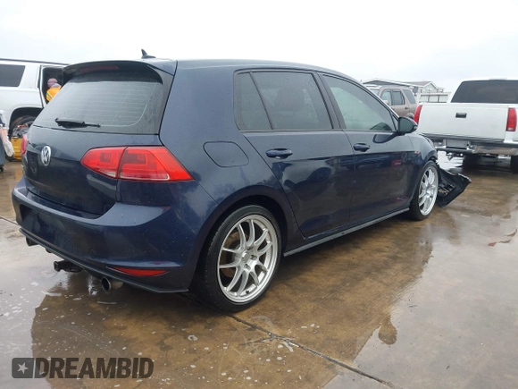 2017 Volkswagen Golf GTI S with VIN 3VW5T7AU3HM069990, listed as a IAAI auction lot 41554093 with 88,216 mi miles. Bid and sale history available at carsss.com. Image 4.