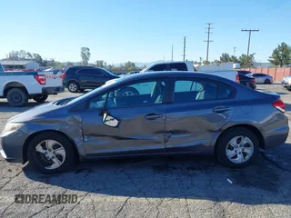 2015 Honda Civic Sedan LX with VIN 19XFB2E51FE061538, listed as a IAAI auction lot 41761473 with 113,404 mi miles. Bid and sale history available at carsss.com. Image 6.