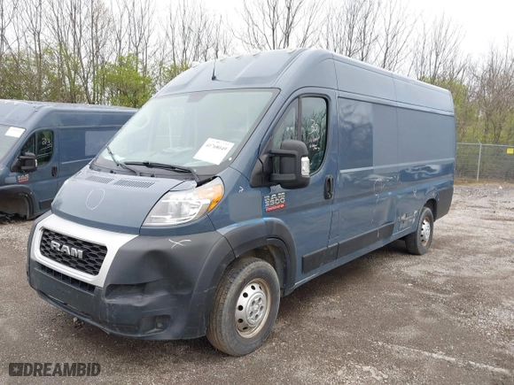 2019 Ram ProMaster Cargo Van with VIN 3C6URVJG6KE564284, listed as a IAAI auction lot 41768049 with 124,099 mi miles. Bid and sale history available at carsss.com. Image 17.