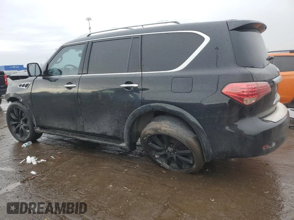 2012 Infiniti QX56 8-passenger with VIN JN8AZ2NC6C9317259, listed as a Copart auction lot 47020405 with 245,235 mi miles and Non Repairable. Bid and sale history available at carsss.com. Image 2.